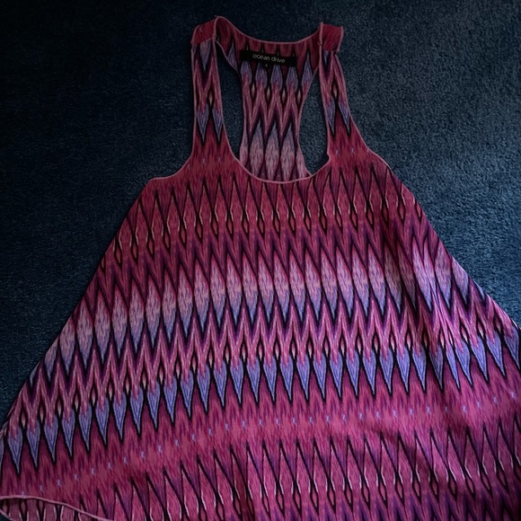 Ocean Drive Pink Tank Top Size Small - Picture 4 of 5